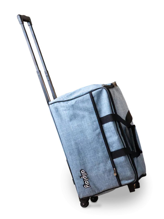 Allplay Rolling Board Game Bag - Carbon Fiber Black