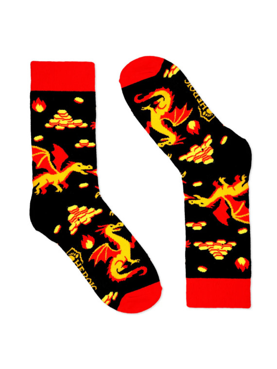 Greedy Dragon Socks -Size 35 -38