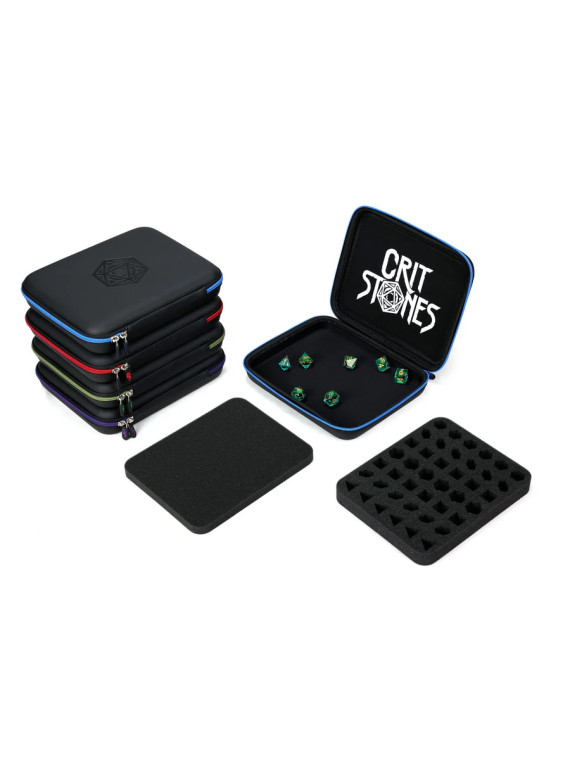 Arcanum Luxury Dice Case - Purple Zipper