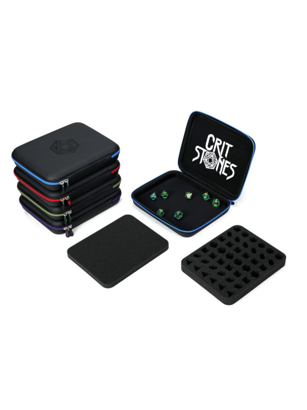 Arcanum Luxury Dice Case - Purple Zipper