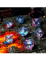 CritStones - Pink Ice Liquid Core RPG Dice Set