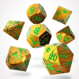 CritStones - Gorgon Gaze Metal RPG Dice Set