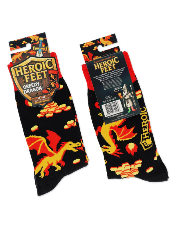 Heroic Feet - Greedy Dragon Socks