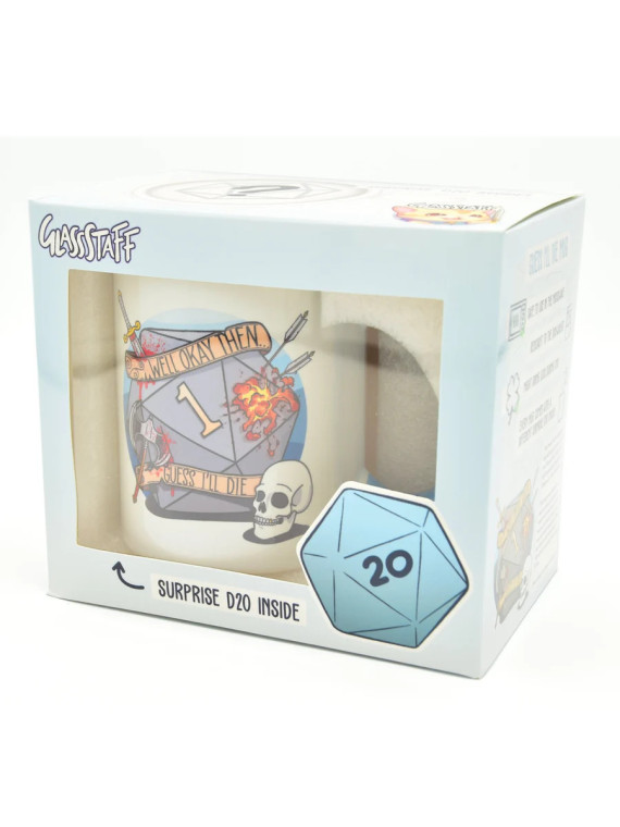 Guess I'll Die Gift Mug + 1 die