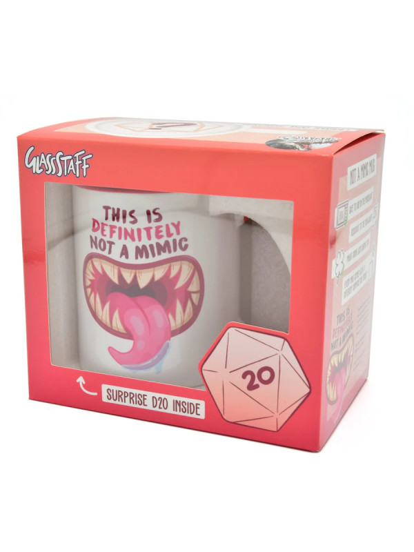 Not a Mimic Gift Mug + 1 die
