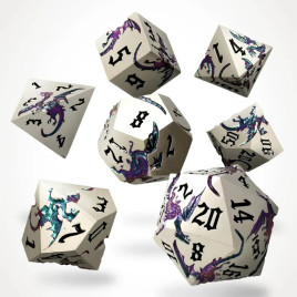 CritStones - Elderwyrm Metal RPG Dice Set