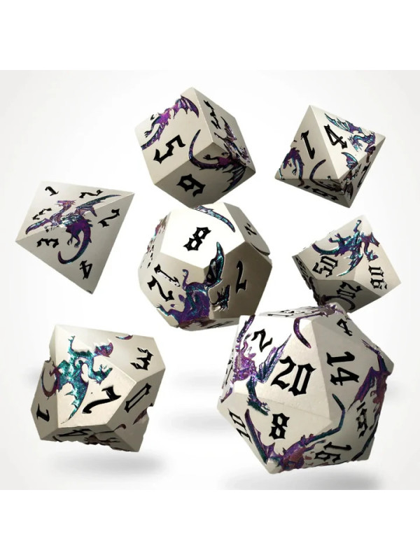 CritStones - Elderwyrm Metal RPG Dice Set