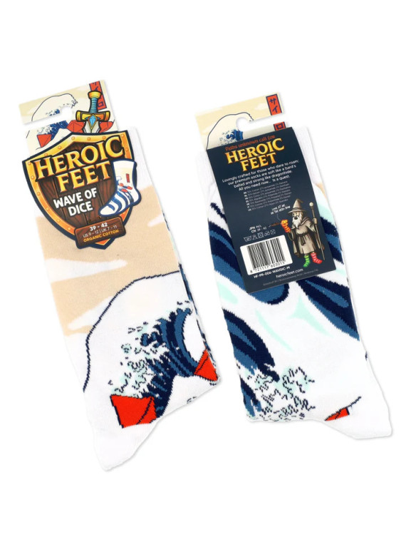 Heroic Feet - Wave of Dice Socks