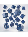 Full Pack of D6s: Cobalt&White