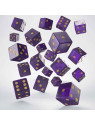 Full Pack of D6s: Shimmering Purple & Gold