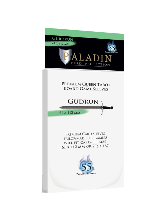 Paladin Sleeves - Gudrun Premium Queen Tarot 61x112mm (55 Sleeves)