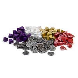 Wyrmspan Upgrade Pack (Metal Coins & Wooden Resources)