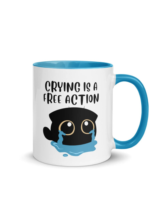 Crying is a Free Action - Mug