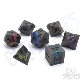 CritStones - Spectrum Trails Metal RPG Dice Set