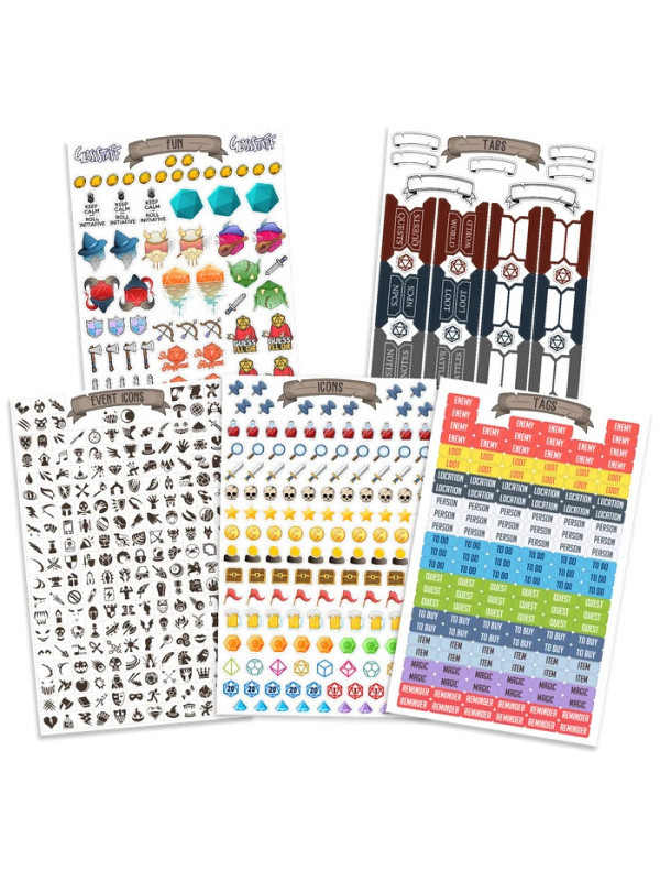 TTRPG Notebook Ministickers