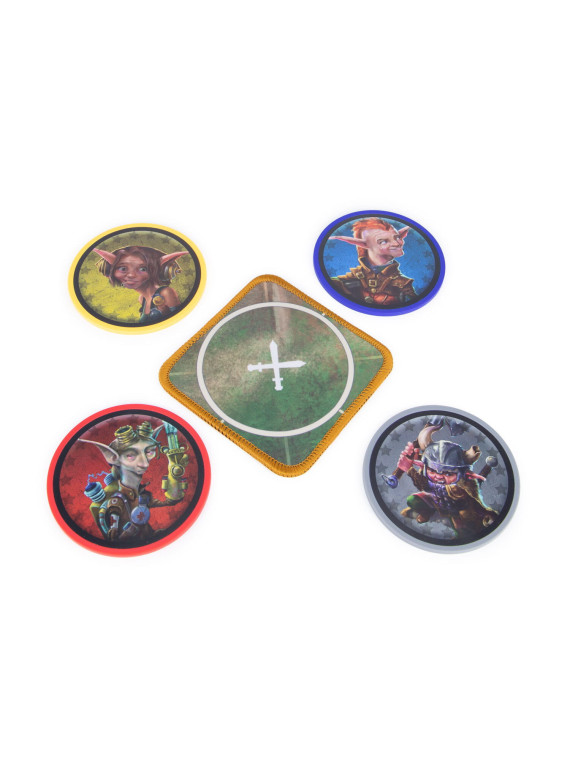 Too Many Bones Chip Coasters: Original Gearlocs