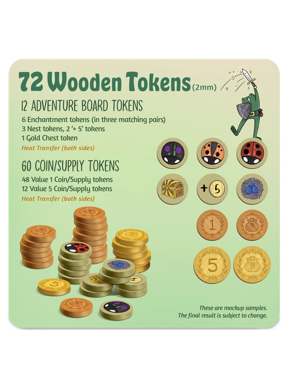A Wild Venture: Wooden Tokens