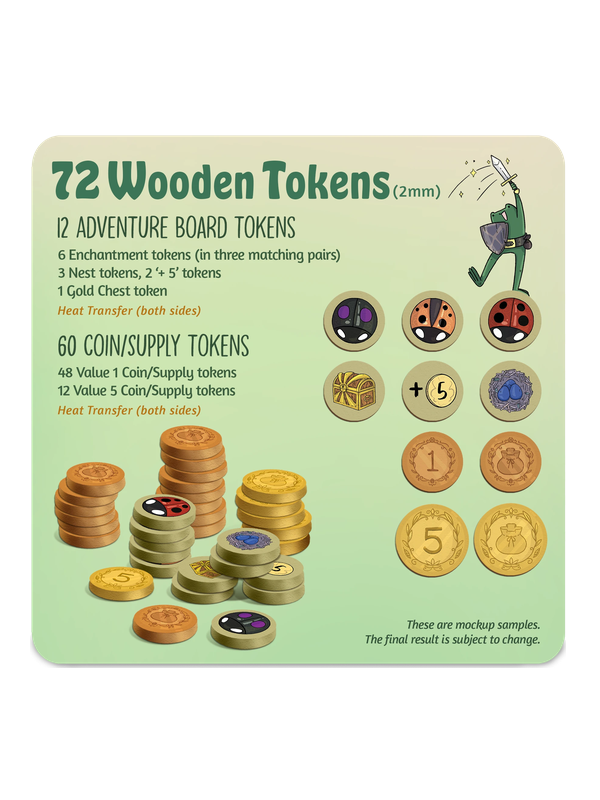 A Wild Venture: Wooden Tokens