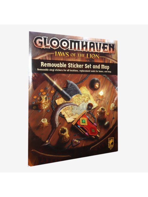 Gloomhaven: Jaws of the Lion Removable Sticker Set & Map