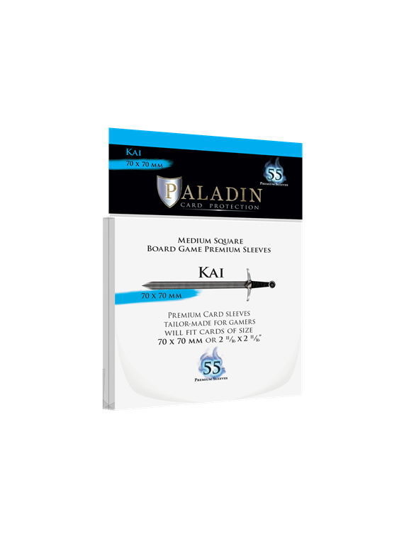 Paladin Sleeves - Kai Premium Square 70x70mm (55 Sleeves)