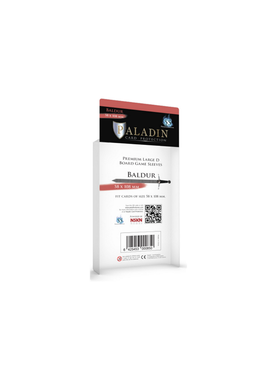 Paladin Sleeves - Baldur Premium Large D 58x108mm (55 Sleeves)