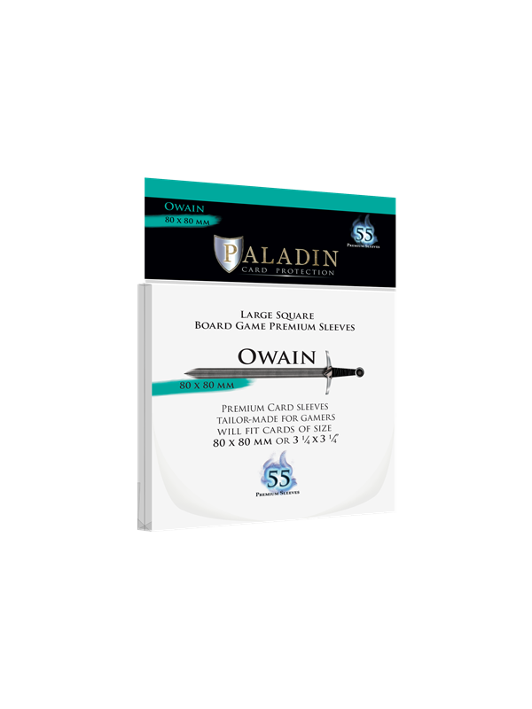 Paladin Sleeves - Owain Premium Large Square 80x80mm (55 Sleeves)