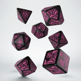 Call of Cthulhu: Black & Magenta Dice Set