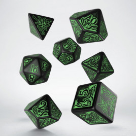 Call of Cthulhu: Black & Green Dice Set