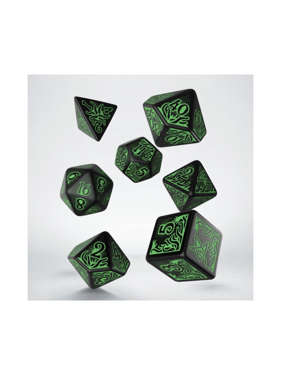 Call of Cthulhu: Black & Green Dice Set