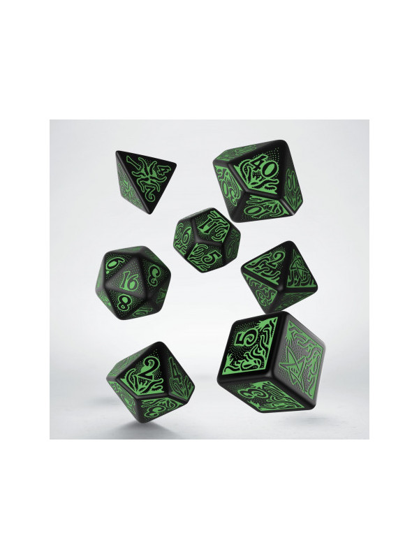 Call of Cthulhu: Black & Green Dice Set