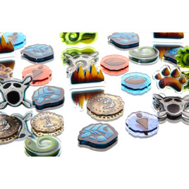 Acrylic Spirit Island Jagged Earth Token Set