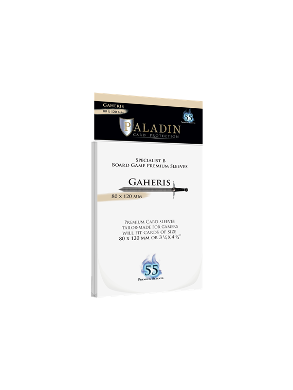 Paladin Sleeves - Gaheris Premium Specialist B 80x120mm (55 Sleeves)