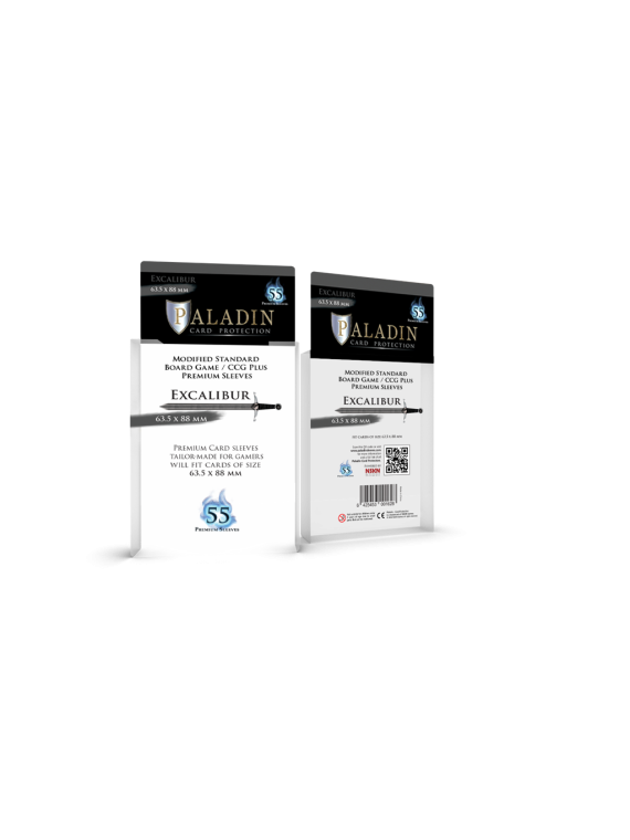 Paladin Sleeves - Excalibur Premium Standard 63,5x88mm (55 Sleeves)