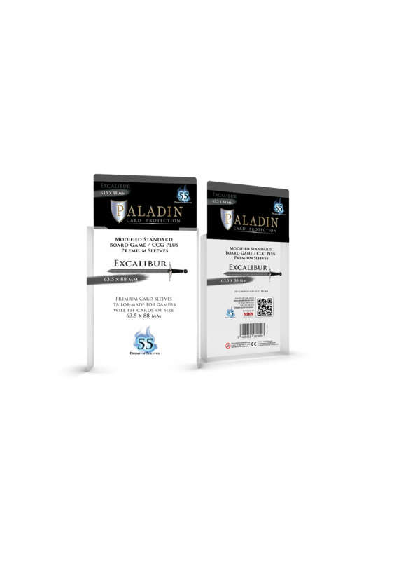 Paladin Sleeves - Excalibur Premium Standard 63,5x88mm (55 Sleeves)