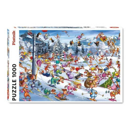 Christmas Skiing 1000 Piece Jigsaw Puzzle