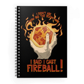 I Cast Fireball! Spiral Notebook
