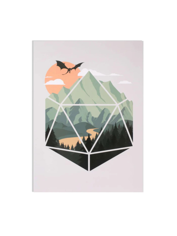 A D20 Scene Greeting Card