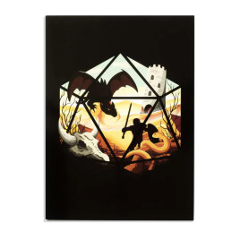 Dragon D20 Greeting Card