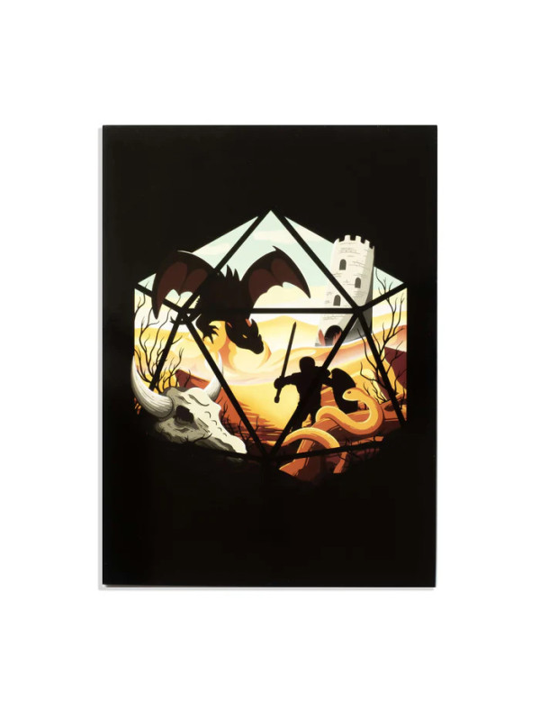 Dragon D20 Greeting Card