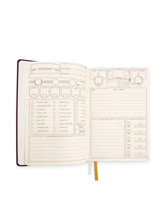 DnD 5e Player Journal Blue