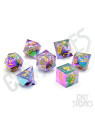 Eldritch Iris Electroplated Floating Eye RPG Dice Set