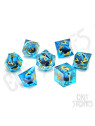 Ice Dragon's Gaze Floating Eye RPG Dice Set