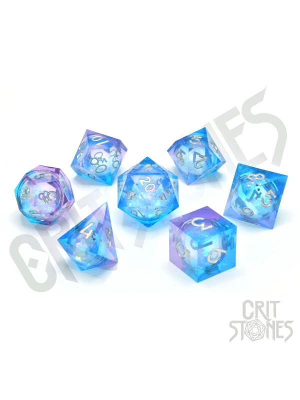 Pink Ice Liquid Core RPG Dice Set