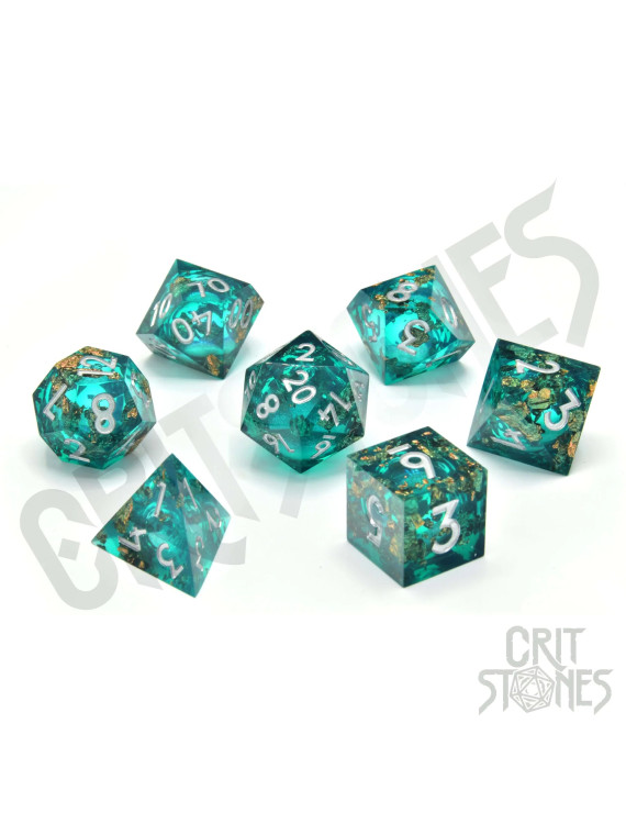 Forest Fountain Liquid Core RPG Dice Set