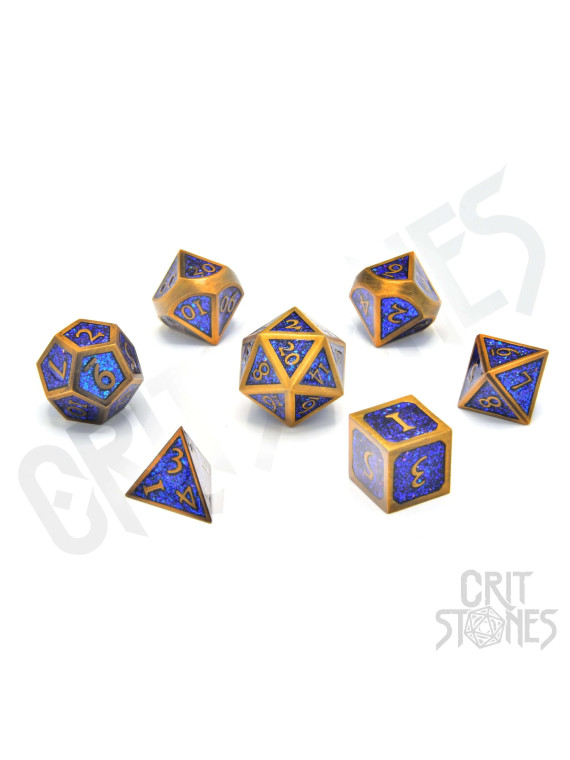 Warlock's Writ Metal RPG Dice Set