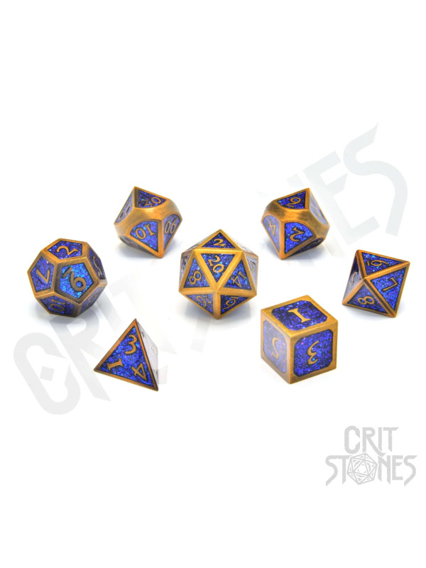 Warlock's Writ Metal RPG Dice Set